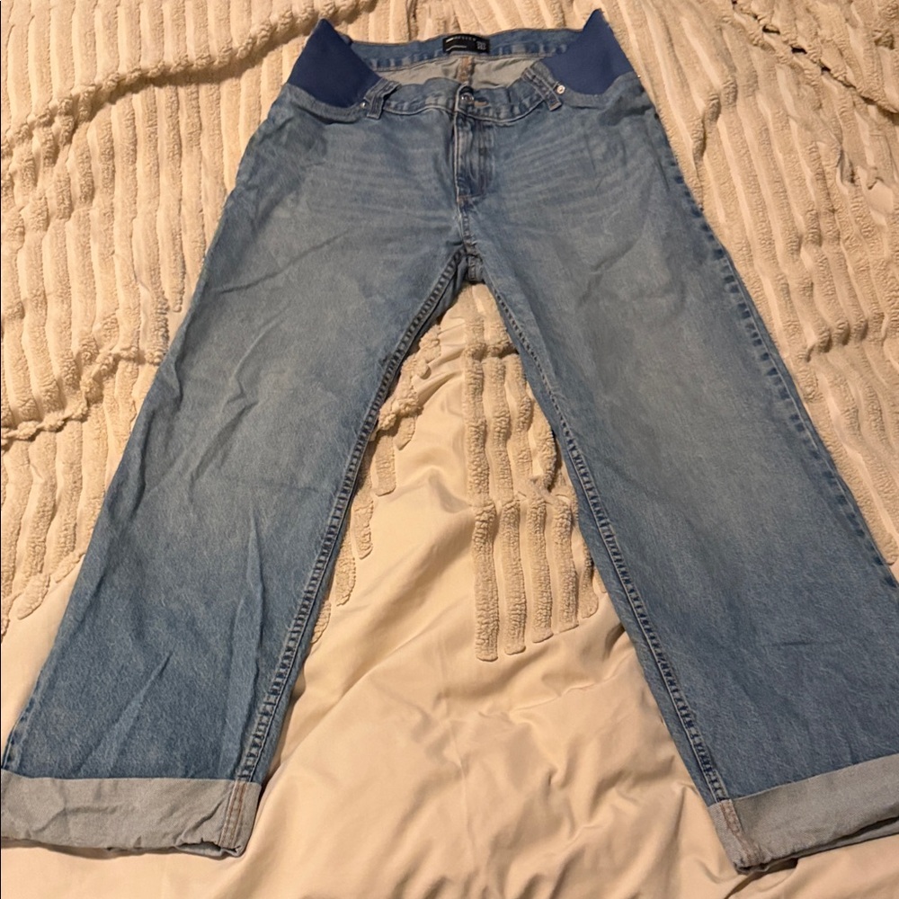 ASOS Maternity Light Blue Flare Jeans